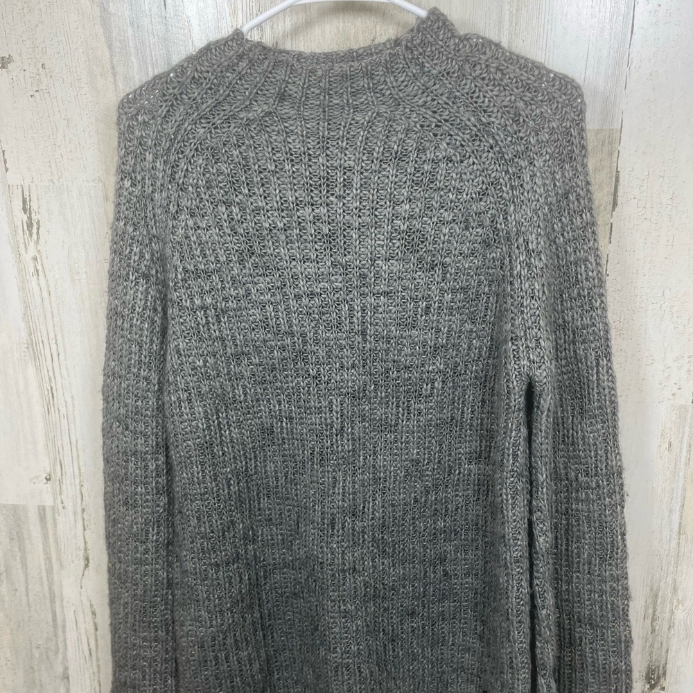 House Of‎ Harlow 1960 x Revolve Wool Blend Dillin Sweater size S Grey High Neck - Picture 5 of 10